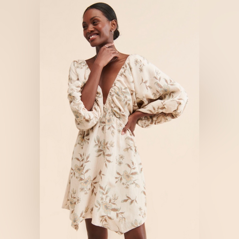 Free People Portia printed mini dress